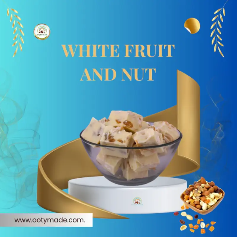 White Fruit and Nut Chocolates - Premium Ooty Homemade Chocolates with Nuts and Fruits