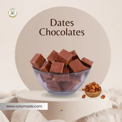 Ooty Handmade Dates Chocolates - Best Handmade Chocolates, Milk Chocolate Bars, Homemade Delights Online