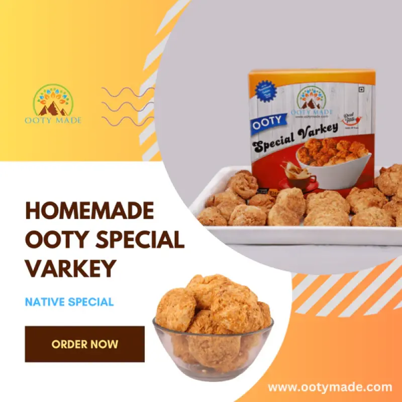 Ooty Varkey-Small 500 G - Authentic Varkey Biscuits from Ooty Varkey Shop | Perfect Tea Time Snacks