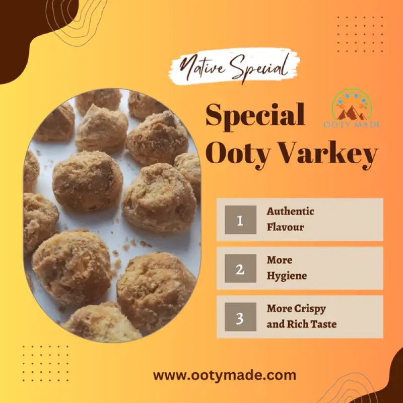 Ooty Varkey-Big 500 G- Original Ooty Varkey from Ooty Varkey Bakery, Perfect Tea Time Snacks Online