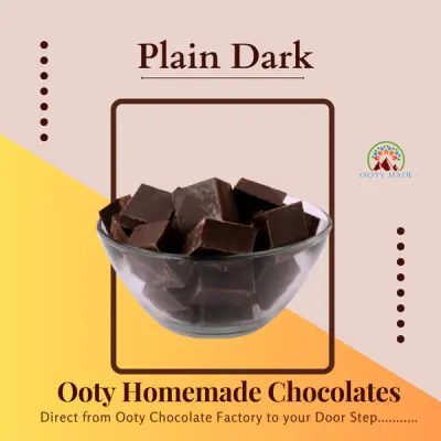 Ooty Homemade Dark Chocolates - Best Healthy, Sugarless- Plain Chocolate Bars Online