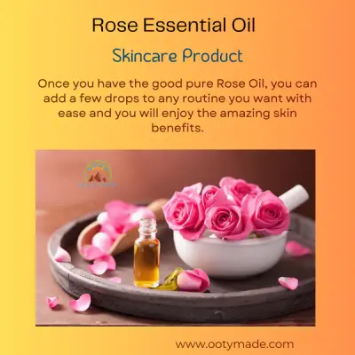 Buy rose essential oil for skin, hair, and aroma diffusers.
