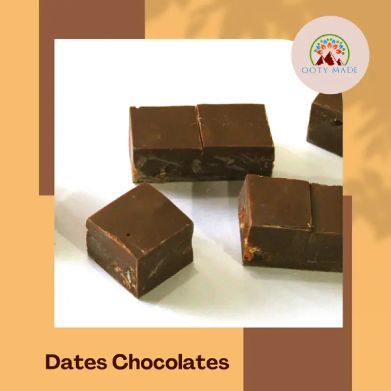 Ooty Handmade Dates Chocolates - Best Handmade Chocolates, Milk Chocolate Bars, Homemade Delights Online