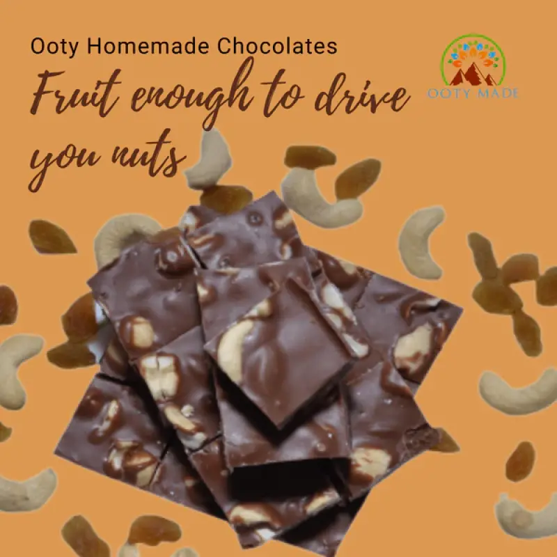 Milk Fruit and Nut Chocolates - Delicious Homemade Treats from Ooty Chocolate Factory