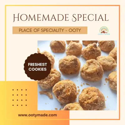 Ooty Varkey-Small 500 G - Authentic Varkey Biscuits from Ooty Varkey Shop | Perfect Tea Time Snacks