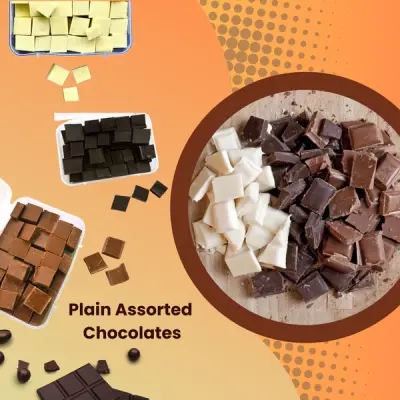 Ooty Plain Assorted Chocolates - Handmade, Mixed Chocolate Box with Milk, White, Dark Varieties
