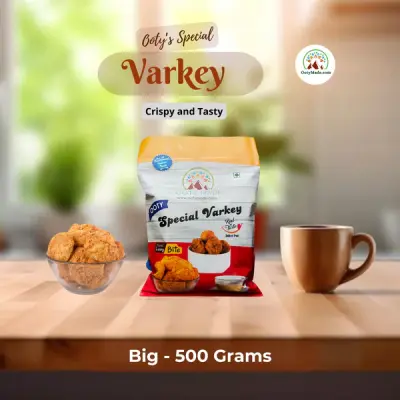 Ooty Varkey-Big 500 G- Original Ooty Varkey from Ooty Varkey Bakery, Perfect Tea Time Snacks Online