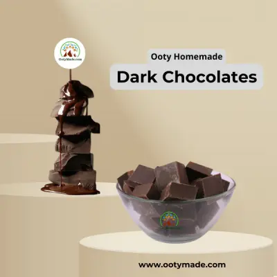 Ooty Homemade Dark Chocolates - Best Healthy, Sugarless- Plain Chocolate Bars Online