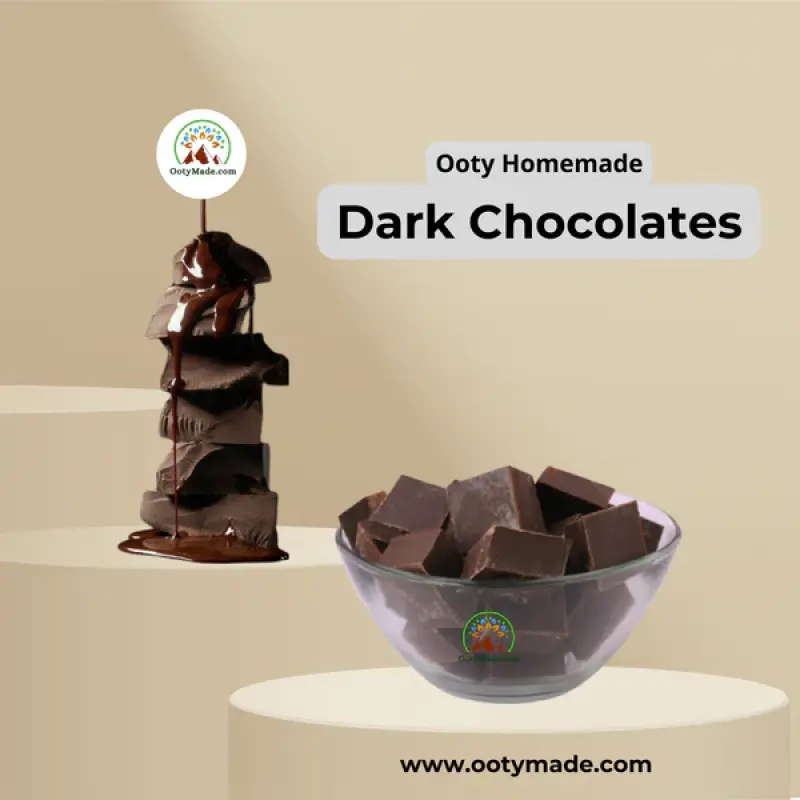 Ooty Homemade Dark Chocolates - Best Healthy, Sugarless- Plain Chocolate Bars Online