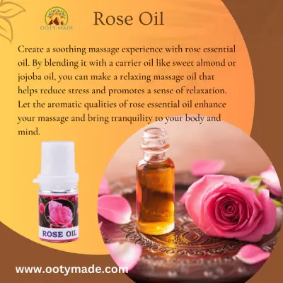 Buy rose essential oil for skin, hair, and aroma diffusers.