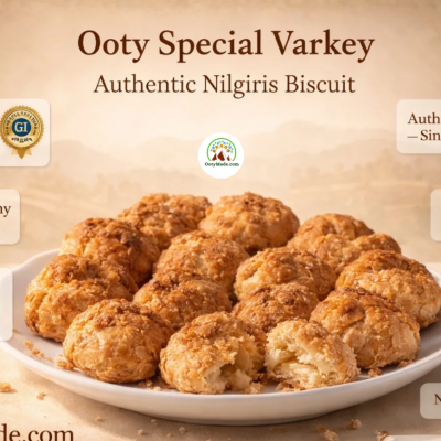 Ooty Varkey-Small 500 G - Authentic Varkey Biscuits from Ooty Varkey Shop | Perfect Tea Time Snacks