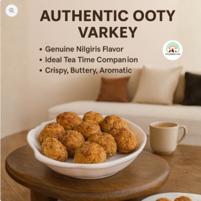 Ooty Varkey-Small 500 G - Authentic Varkey Biscuits from Ooty Varkey Shop | Perfect Tea Time Snacks